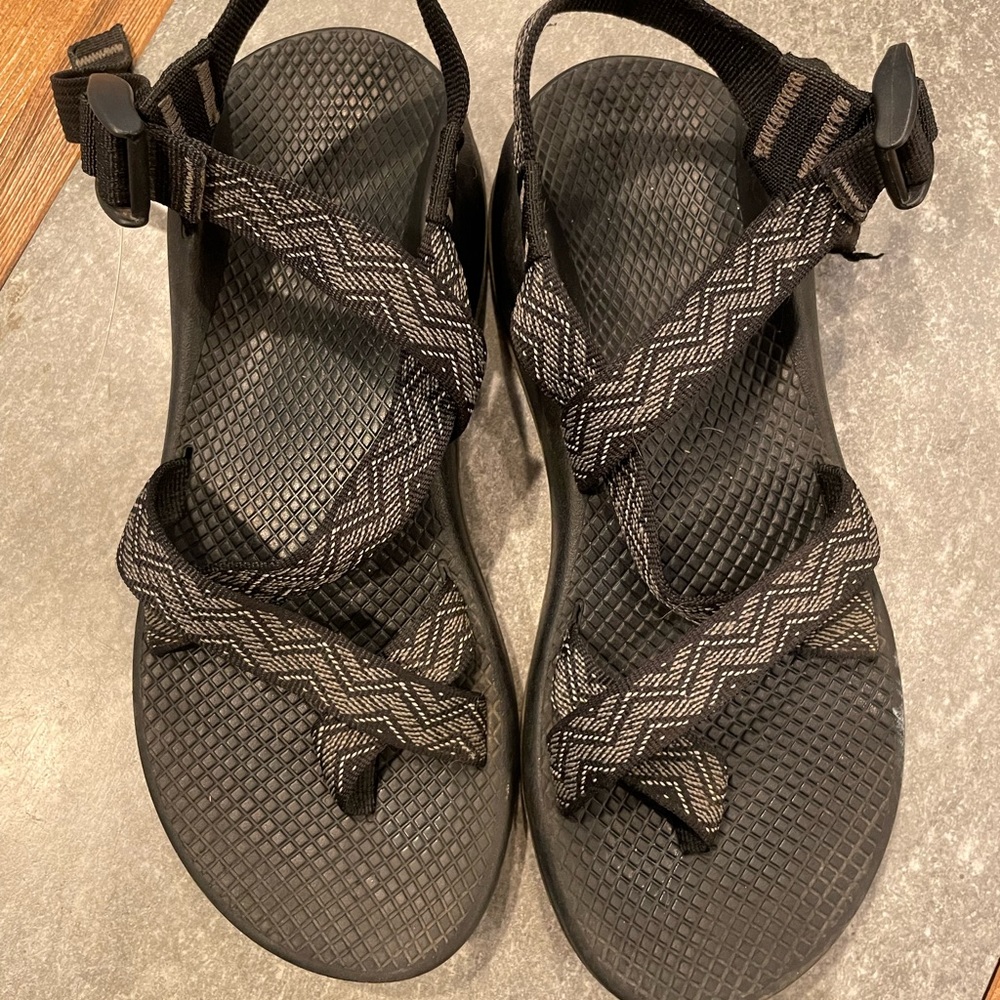 Womens Black Chacos- size 8
